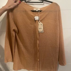 Camel color light weight sweater